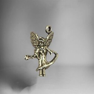 Adorable Tiny Magical Fairy Bracelet / Necklace Charm - Sterling Silver 925